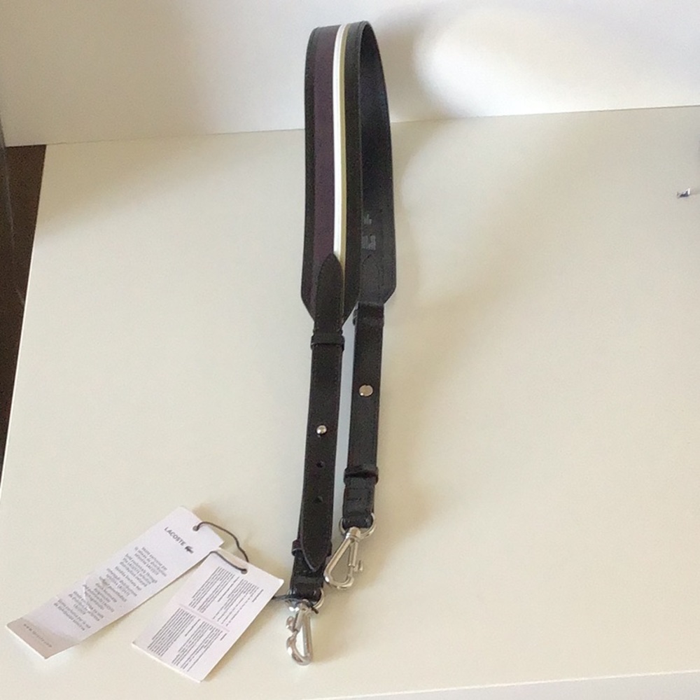 Lacoste leather bag strap